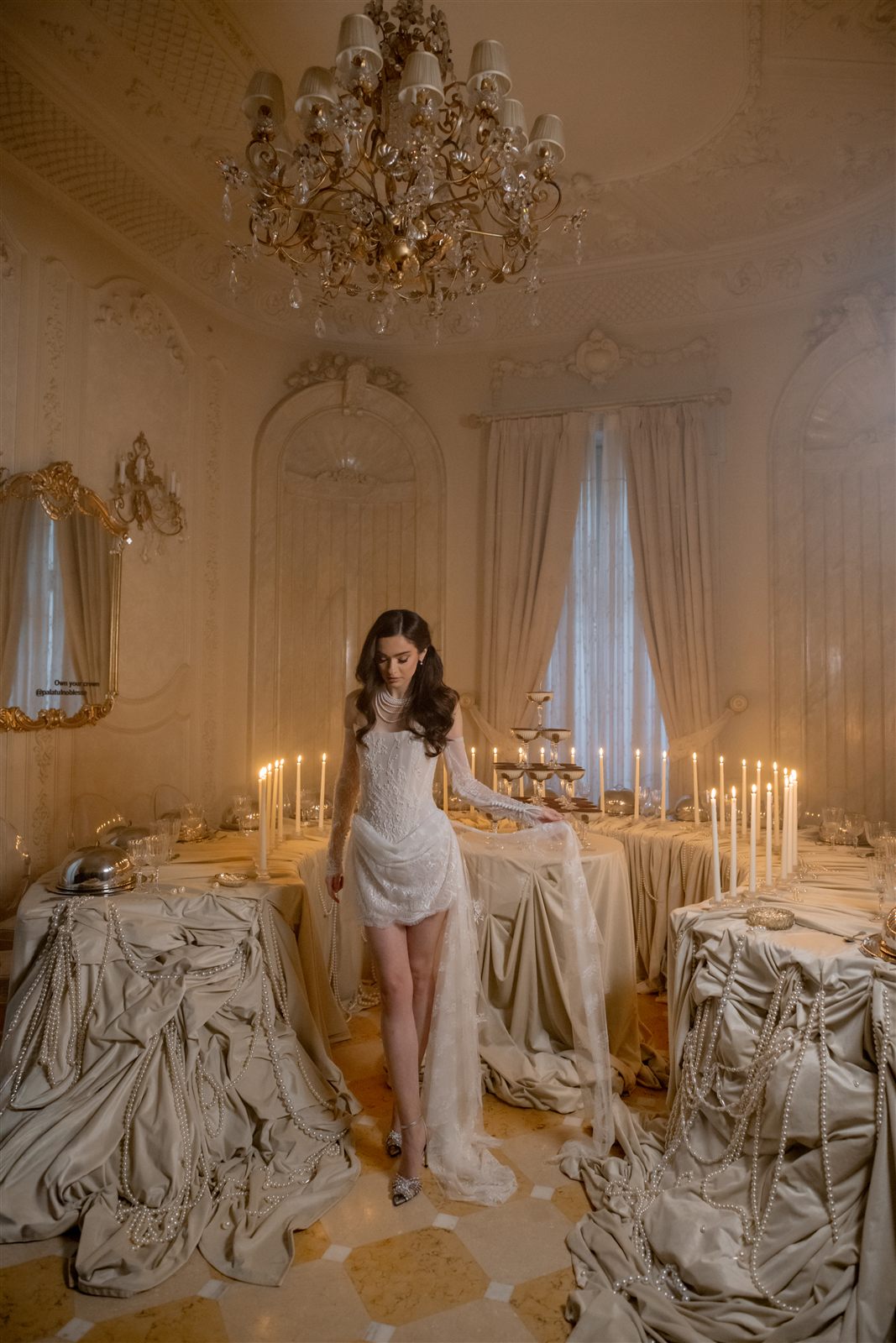 Mireasă în rochie couture la Palatul Noblesse