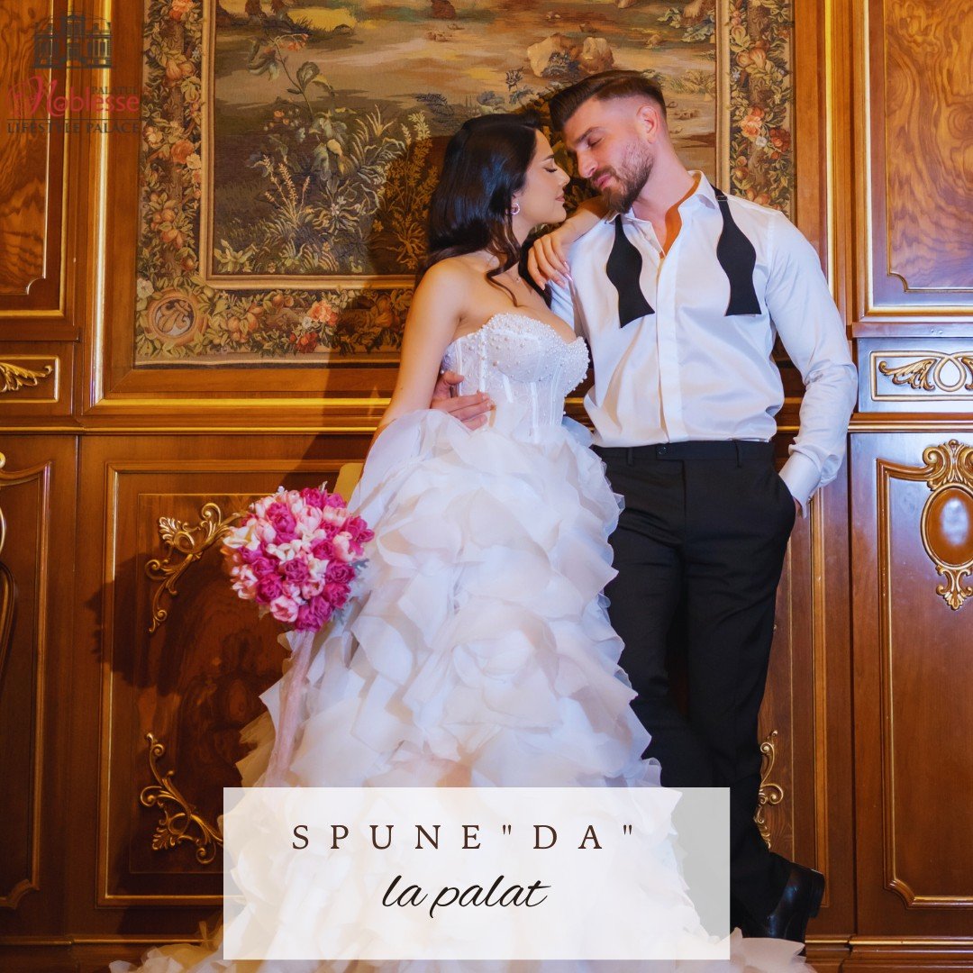 Tematică de nuntă în nuanțe de mov la Palatul Noblesse