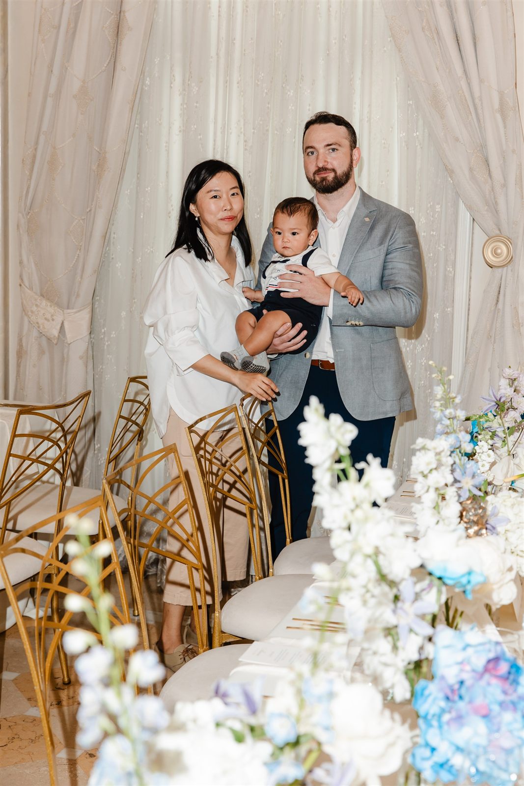Familia lui Marcus în Salonul Florence — botez la Palatul Noblesse