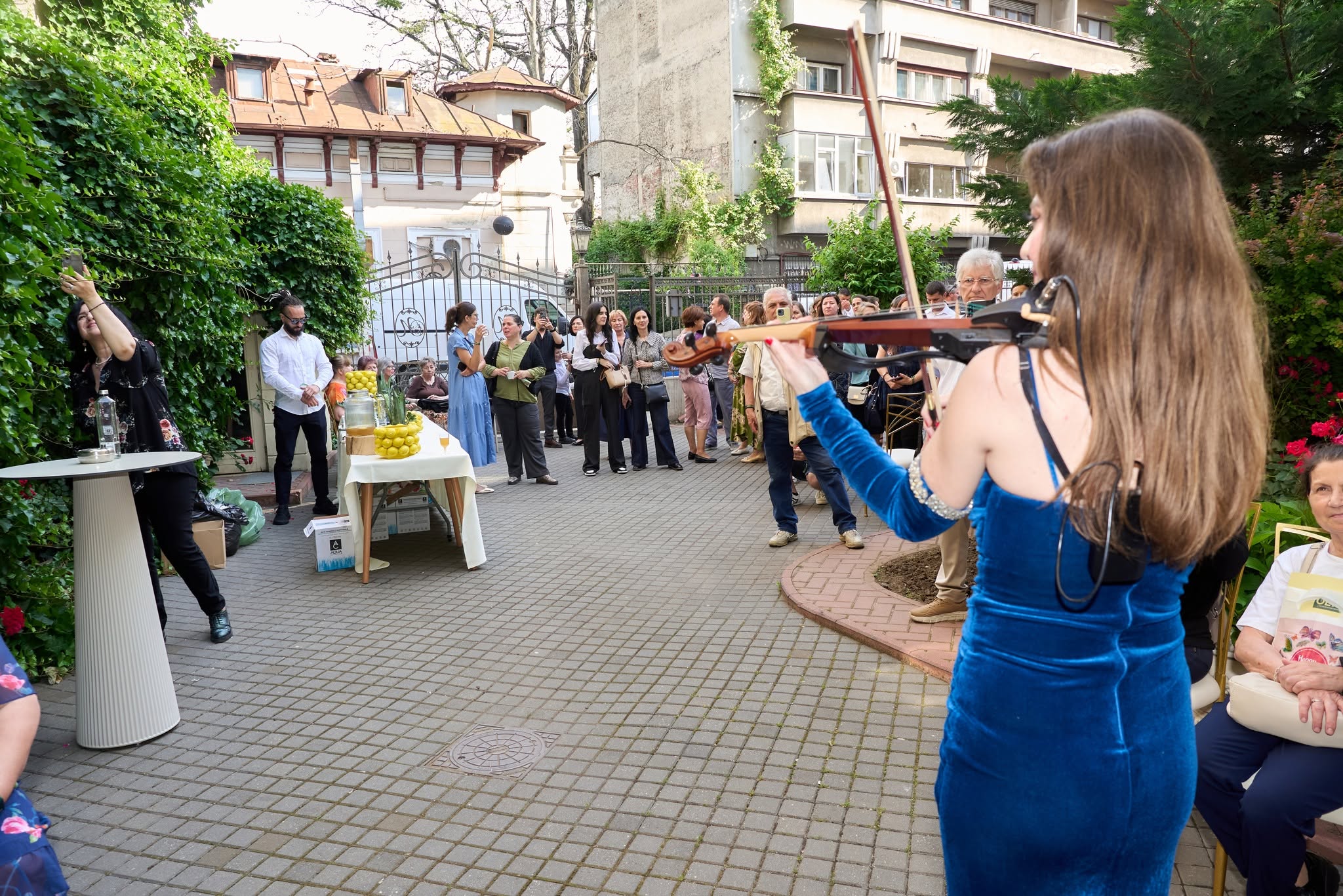 Concert violonistă în curtea Palatului Noblesse — EVERDREAM 2026 România, Evergreen Life