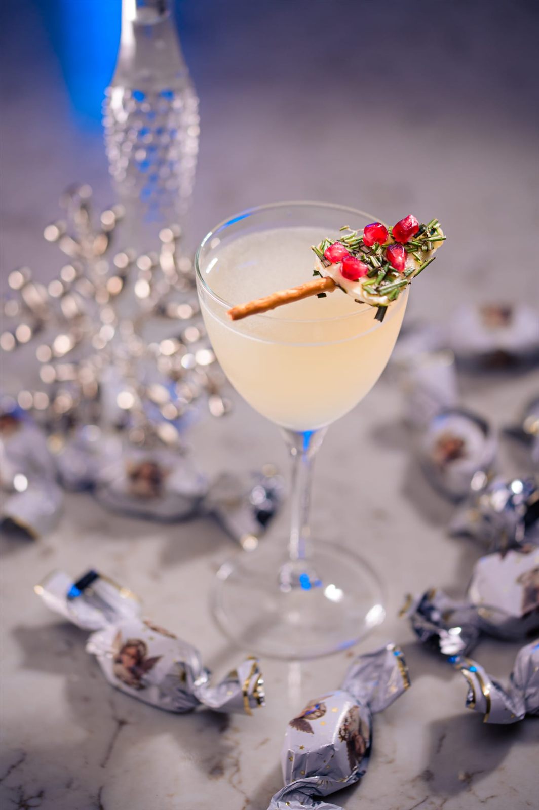 Cocktail alb de iarnă servit la gala de sfârșit de an de la Palatul Noblesse