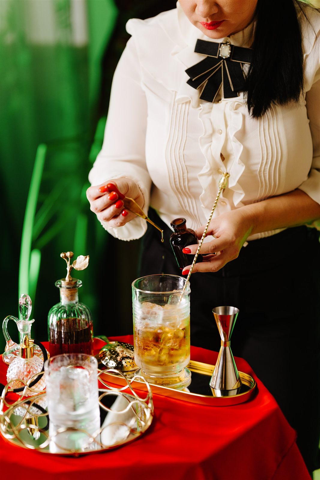 Cocktail signature de sărbători servit la o cină de gală la Palatul Noblesse