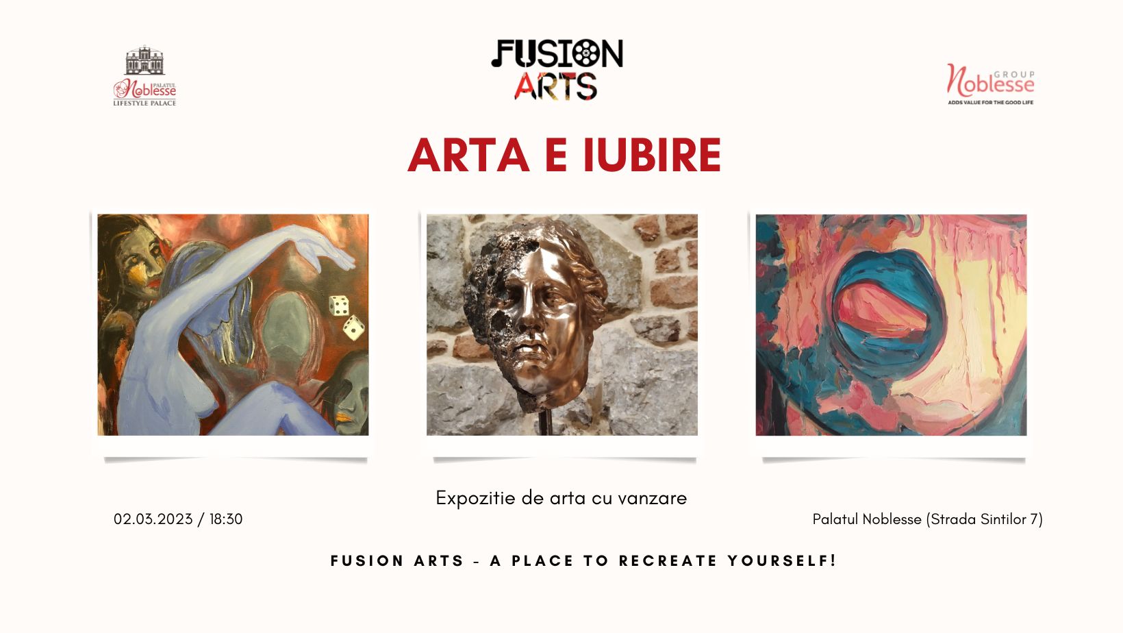 Fusion Arts – Arta e iubire, expoziția de artă dedicată iubirii, martie 2023