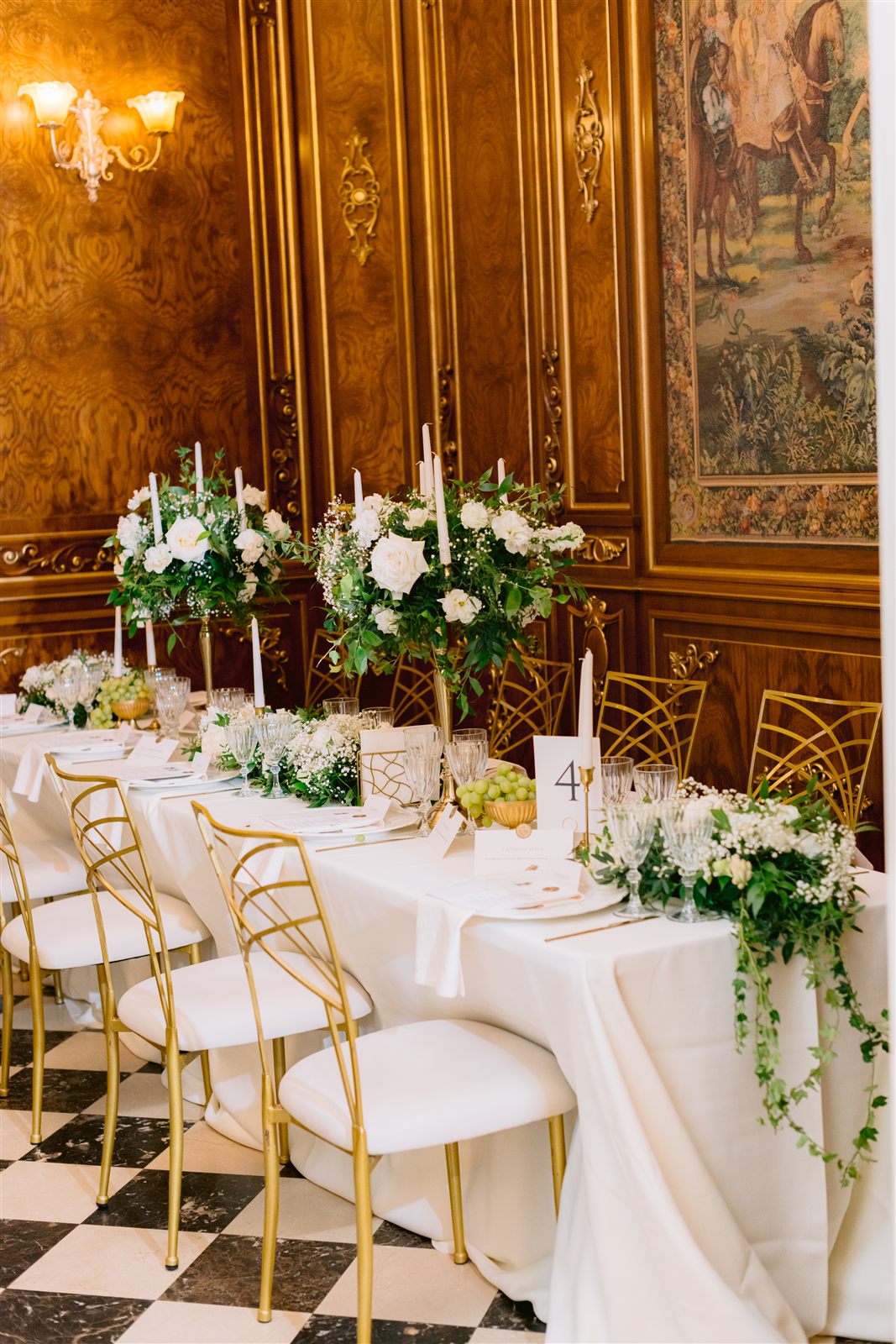 Detalii de masa si papetarie in Salonul Regent la nunta de la Palatul Noblesse
