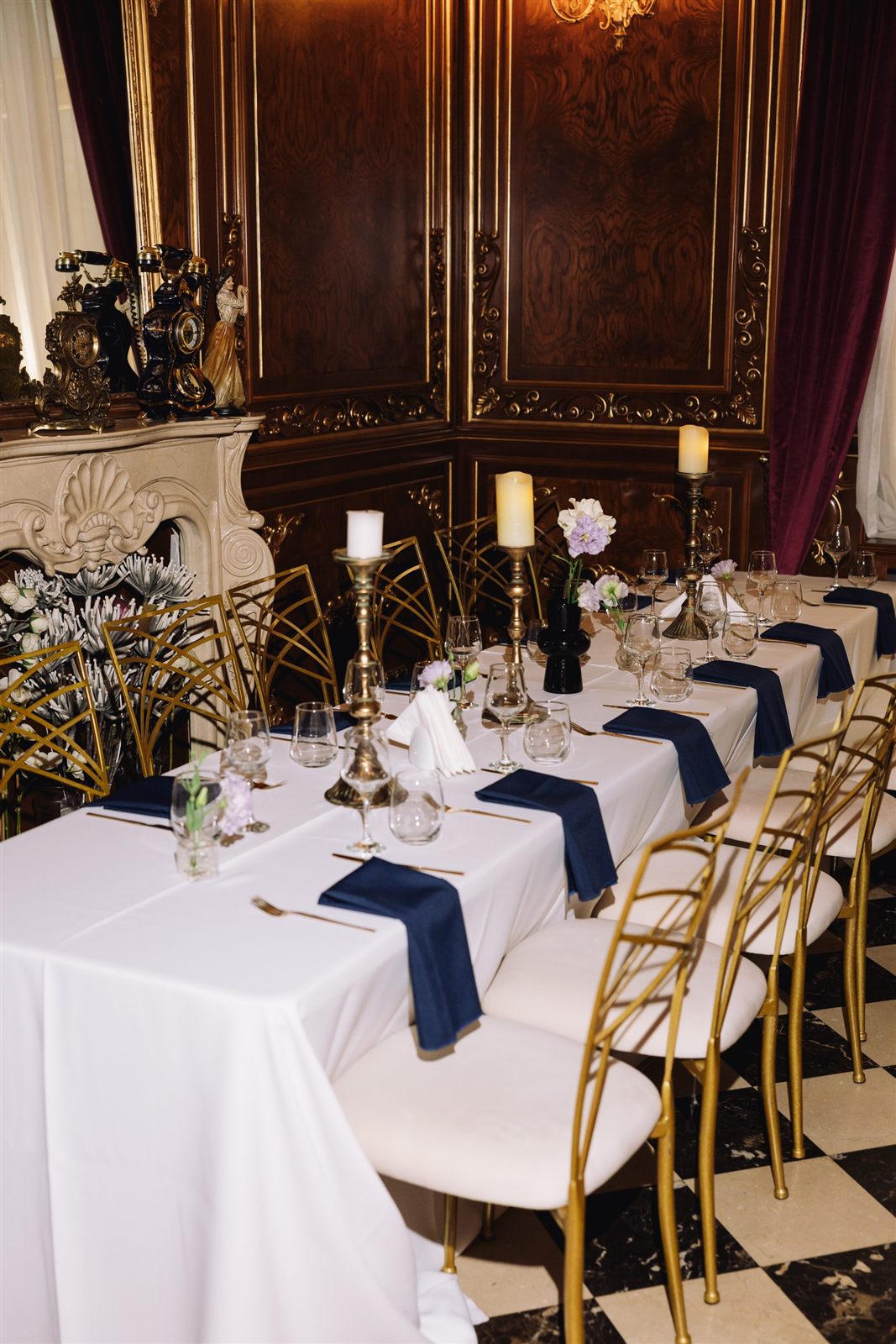 Salon decorat pentru o petrecere aniversară — Palatul Noblesse București