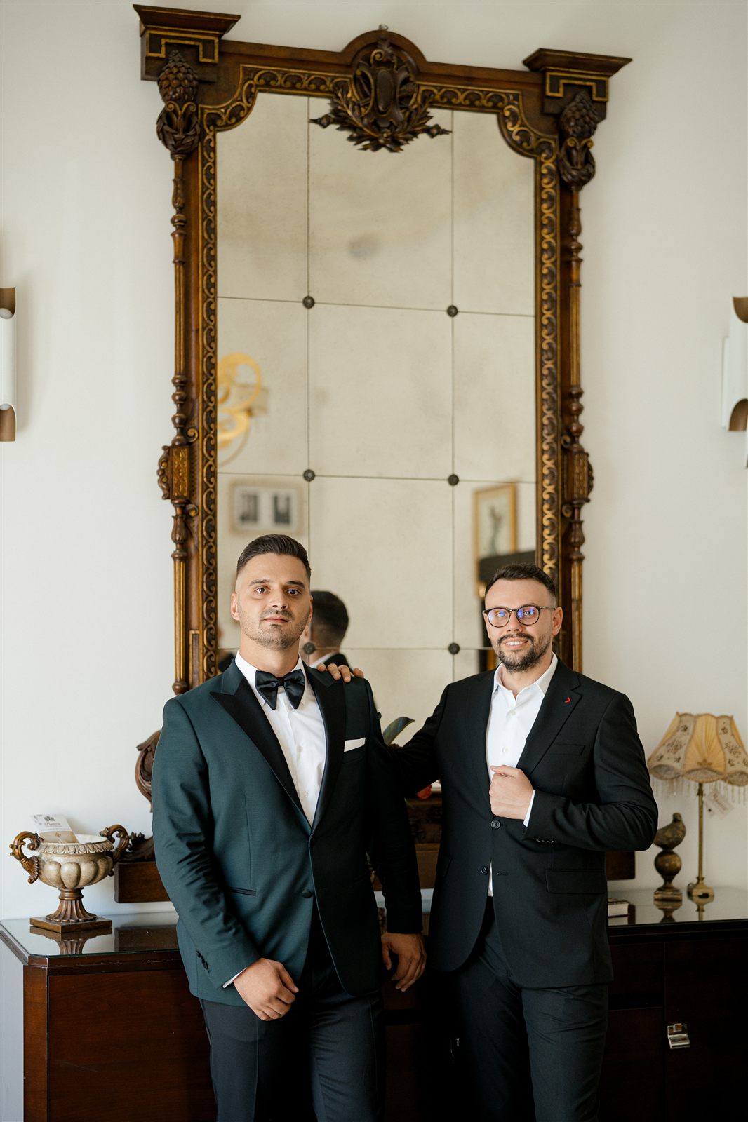 Mirele alaturi de nas, moment de getting ready la Palatul Noblesse