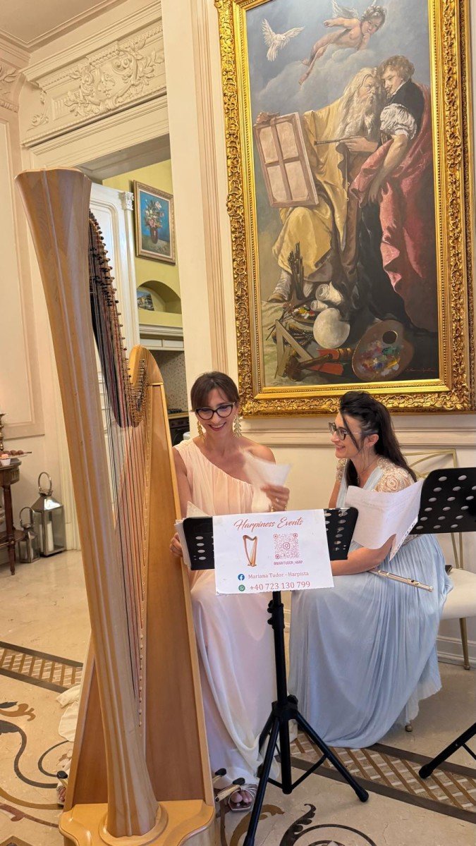Moment live de harpă la Palatul Noblesse – eleganța care se simte în fiecare notă - Palatul Noblesse