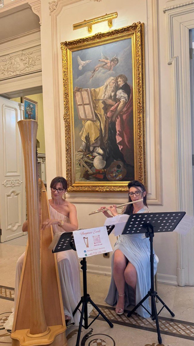 Moment live de harpă la Palatul Noblesse – eleganța care se simte în fiecare notă - Palatul Noblesse