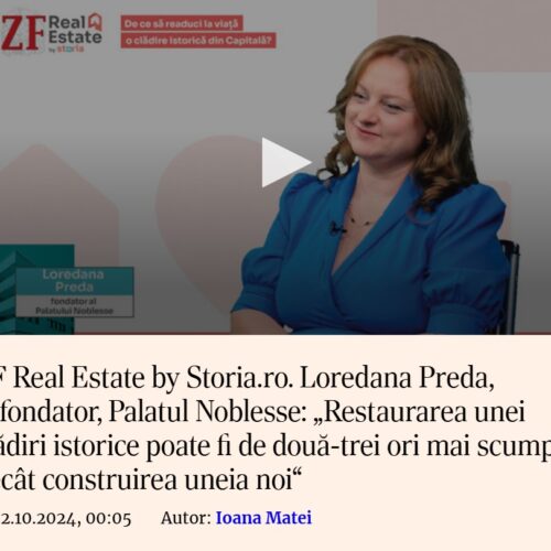 Interviu – ZF Real Estate by Storia.ro